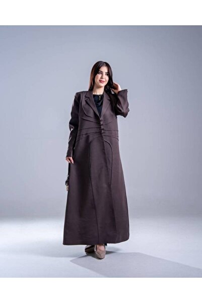 elegant hijab بليزر رمادي فحمي