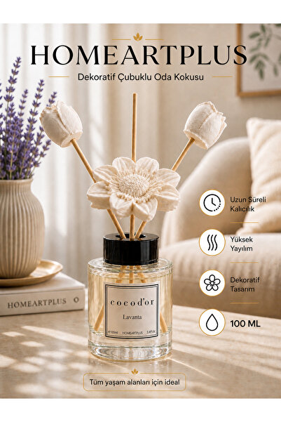 homeartplus 100 ml LAVANTA oda kokusu Çiçek tasarım diffuser