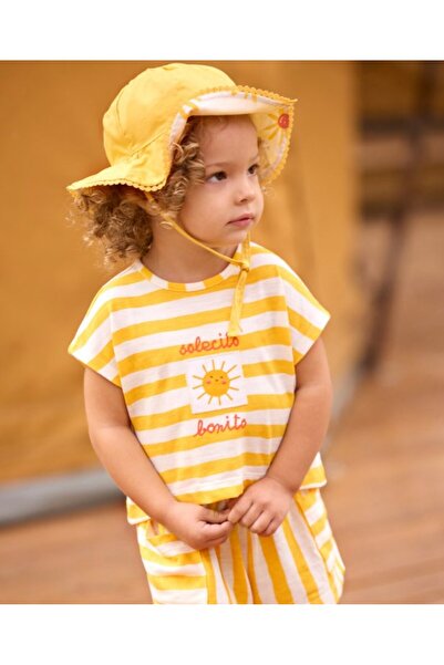 MAYORAL Baby Girl Sun Printed Shorts Set 6 Months 4 Years Yellow