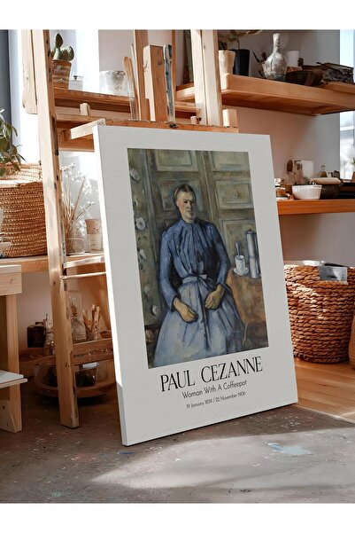 Postifull Paul Cezanne - Woman with a Coffeepot, Canvas Painting, Art Series ...