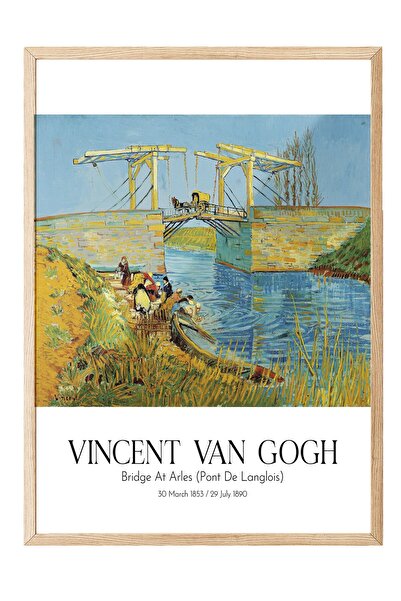 Postifull Vinsent van Gog - Most u Arlu (Pont De Langlois), slika u drvenom o...
