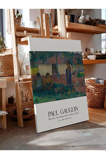 Postifull Paul Gauguin - Why Are You Angry (No Te Aha Oe Riri), Canvas Painti...