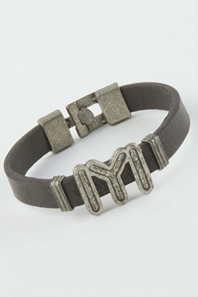Generic Brand Kayi Boyu Faux Leather Bracelet