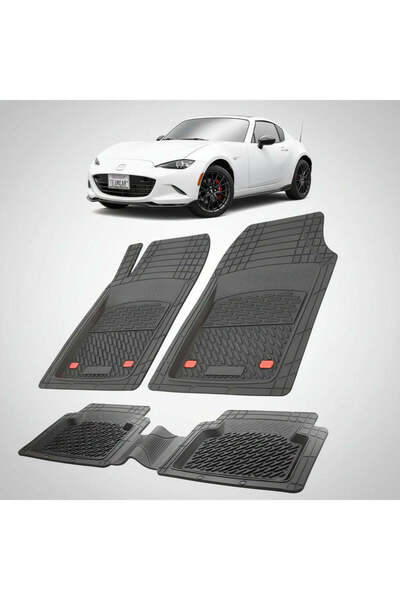 TEAMCAR Mazda MX-5 ND RF (Targa) 2016-2023 Πατάκια δαπέδου |   Μαύρη Έκδοση –...