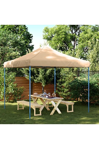 vidaxl Cort de petrecere pliabil Pop-Up, 292x292x315 cm, bej