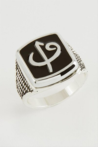 ZERO LAND Nhrhls V Elif Metal Men's Ring - (114443) Silver Color