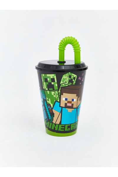 LC Waikiki Minecraft Printed Straw Glass