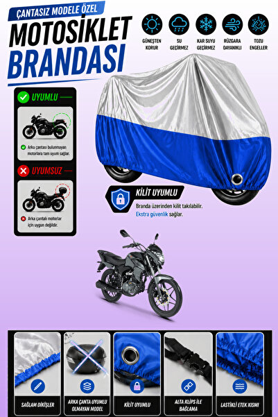 Cemku Twin غطاء محرك متوافق مع RKS 125R باللون الرمادي من الأعلى والأزرق من ا...
