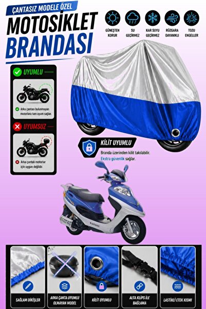 Cemku Twin Top Gray - Bottom Blue Kanuni Trex 125 Compatible Engine Cover, Re...