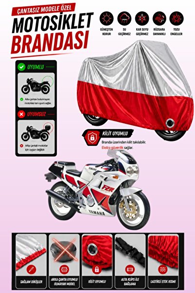 Cemku Twin غطاء محرك ياماها FZR 250 متوافق مع اللون الرمادي العلوي والأحمر ال...