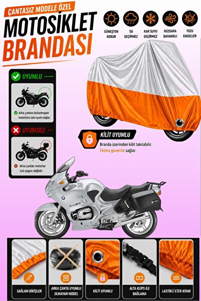 Cemku Twin Top Gray - Bottom Orange Bmw R 1150 Rt Compatible Engine Cover, Re...