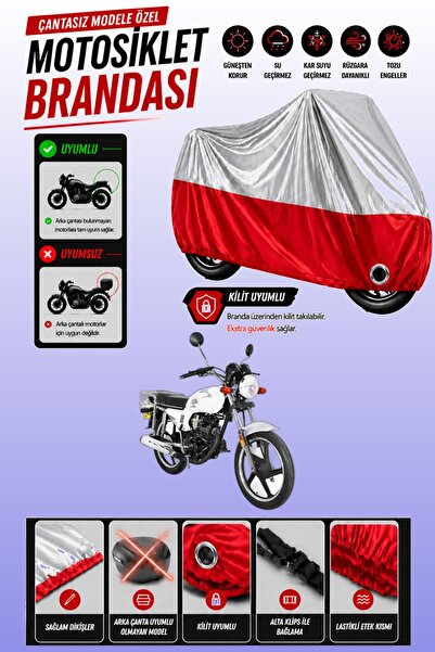 Cemku Twin Top Gray - Bottom Red Falcon Crazy 125 Compatible Engine Cover, Re...
