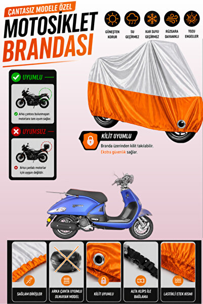 Cemku Twin Top Gray - Bottom Orange Yuki Zn-150T-E5 Legen.D Compatible Engine...
