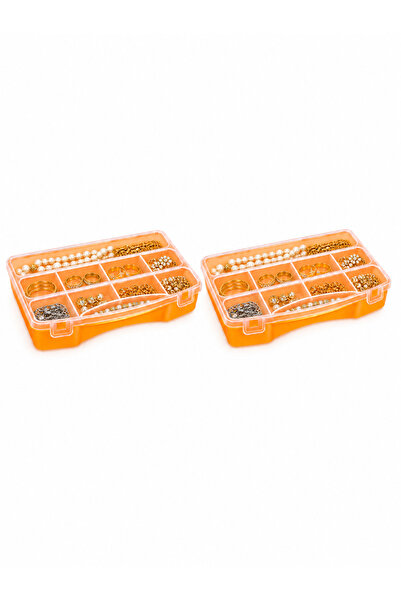 FERAH PLASTİK 2Pcs Jewelry Organizer Box Multi-Compartment Jewelry Organizer ...