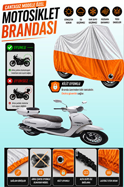 Cemku Twin Top Gray - Bottom Orange Kuba Brilliant 125 Compatible Engine Cove...