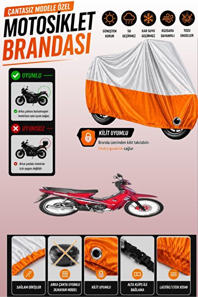 Cemku Twin Top Gray - Bottom Orange Yuki Yk100-7 Paşa-S Compatible Engine Cov...