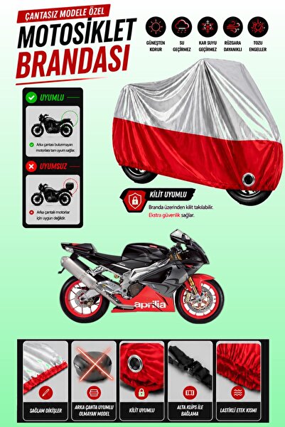 Cemku Twin غطاء محرك متوافق مع Aprilia RSV 1000 R باللون الرمادي من الأعلى وا...