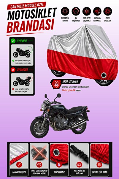Cemku Twin غطاء محرك ياماها XJ 600 N متوافق مع اللون الرمادي العلوي واللون ال...