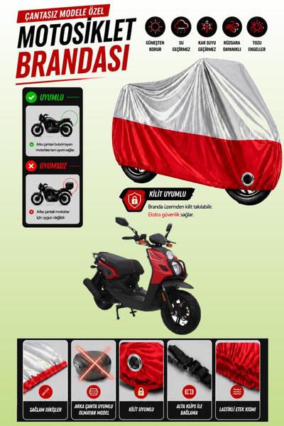 Cemku Twin Top Gray - Bottom Red Mondial 150 Argent Compatible Engine Cover, ...