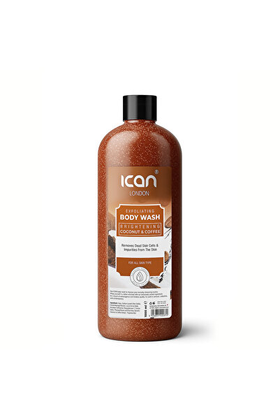 Ican London جل استحمام بجوز الهند والقهوة 1000 مل - غسول للجسم مفتح ومقشر |  ...