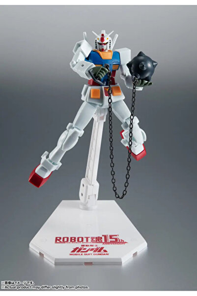 BANDAI RX-78-2 Gundam Ver. A.N.I.M.E. Figurină aniversară de 15 ani, 12,5 cm