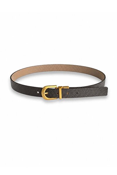 5in1Canpolat Brown-Mink Double-Sided Leather Belt