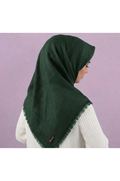 ÖZENSE Flamlı Pamuklu Terletmeyen 4 Mevsim Kullanılabilir 100x100 cm Orman Ye...