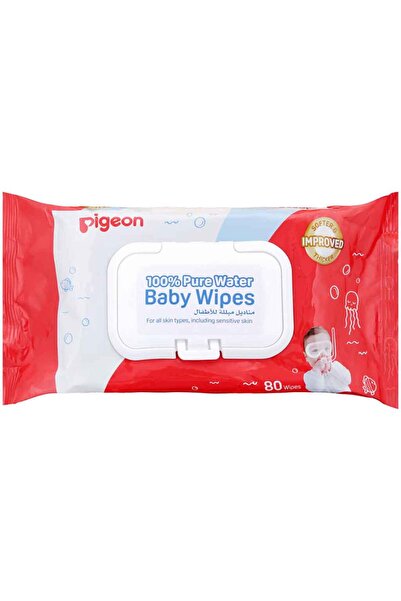Pigeon Baby Water Wipes Fliptop 80'S