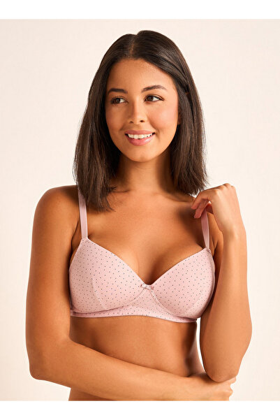 FAV Polka Dot Print Demi Bra Non-Wired