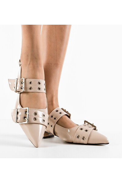BENOTTİ Women's Ballet Flats Hafde Beige