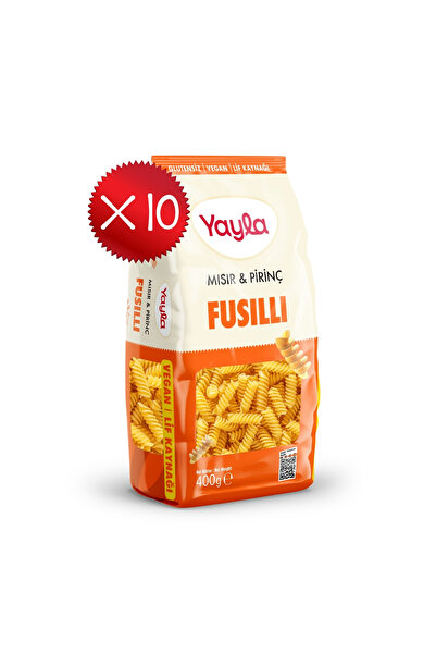 Yayla Mısır ve Pirinç Fusilli Makarna 400 g x10