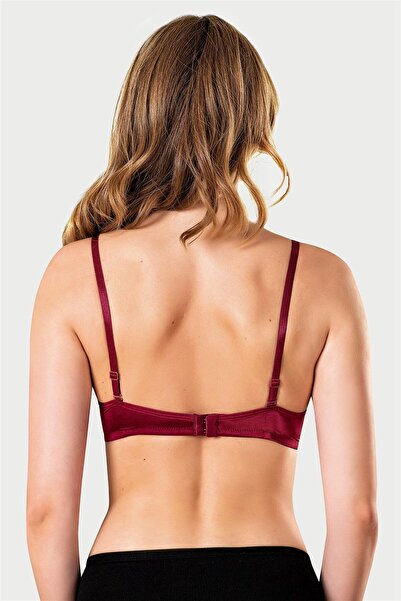 OBJE Kadın Bordo Drop Push-Up Sütyen