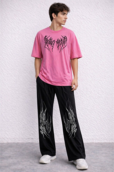 ZAVIXO Men's Oversize 2-Piece Set 100% Cotton Comfortable and Stylish
