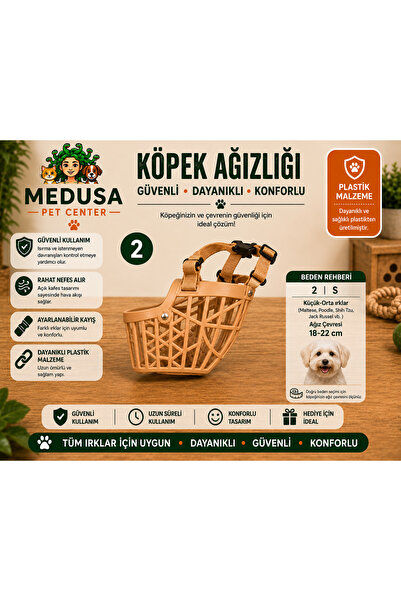 MEDUSA S Beden küçük-orta ırk köpekler için ağızlık