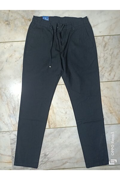 GLCGiyim bel lastikli silimfit jagger keten pantolon