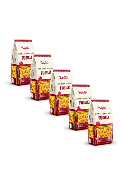 Yayla Mısır ve Sarı Mercimek Fusilli Makarna 400 g x5