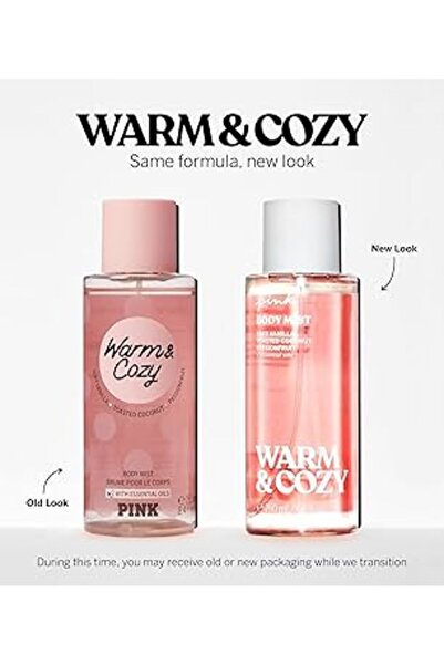 Victoria's Secret رذاذ الجسم الوردي الدافئ والمريح