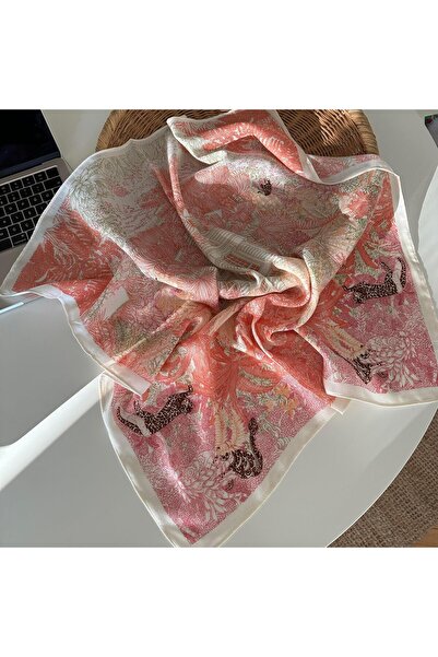 Alice İsstanbul Salmon Tiger Shawl&Scarf&Bandana 70X70