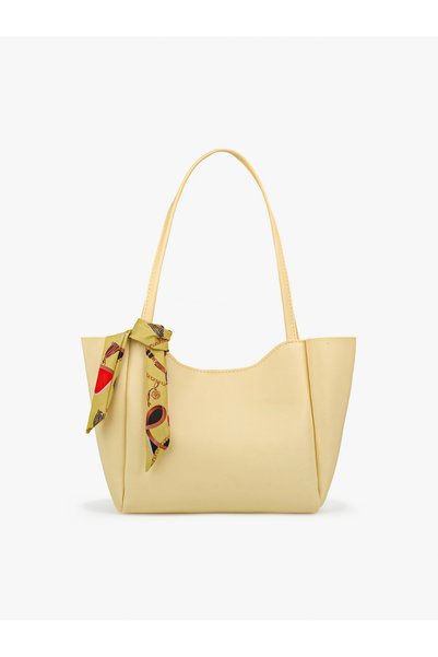 Mojeva Lumi̇ Women's Scarf and Zipper Magnet Closure Shopper Hand and Shoulder Bag (the Scarf May Show Variations, Can Be Gifted.)