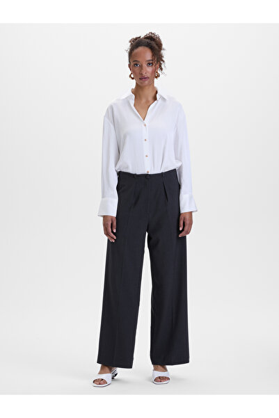 ORSAY Dark grey wide leg women's trousers