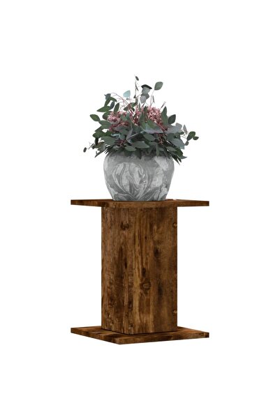 vidaxl Suporturi de plante 2 buc. stejar fumuriu 30x30x40 cm lemn