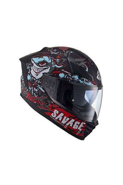 Nukrotech Nukro YM-853 Savage Kapalı Kask Motosiklet Tam Kask