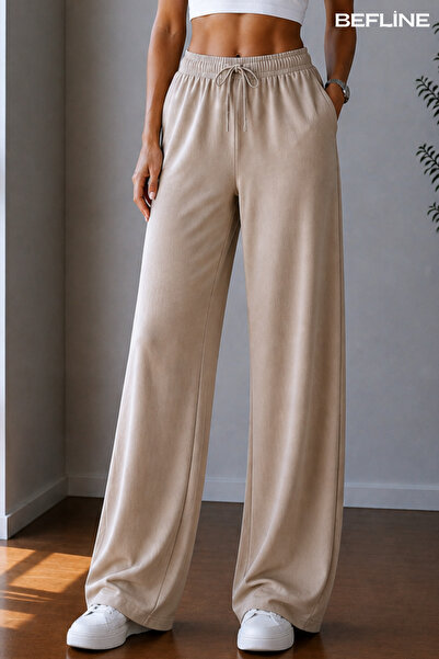 LAVİNİM Kadın Keten Oversize LooseFit Rahat Pantolon