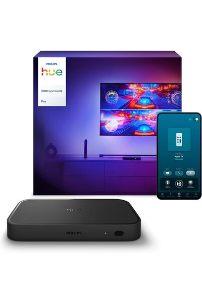 Philips Hue HDMI Sync Box 8K, 4 HDMI Bağlantısı, Akıllı Aydınlatma, Gen2