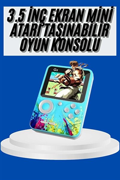ZERO LAND ILKESHOP Çocuklara Özel 4K HD Retro Oyun Konsol El Atari Taşınabilir (132352) 500 Oyunlu