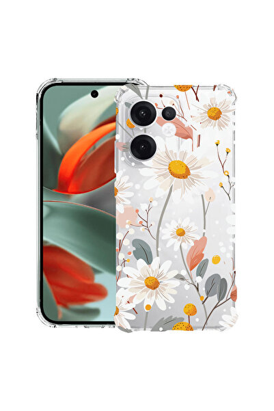 bestcase ®   Противоударен калъф Husa за OPPO Reno15F / FS, Флорален - Маргар...