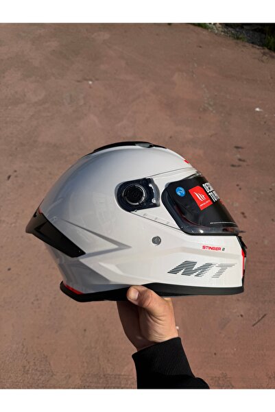 MT Stınger 2 beyaz kapalı kask