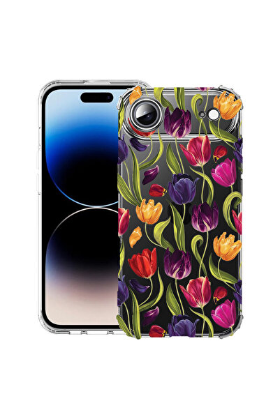 bestcase Husă Antișoc pentru Apple iPhone 17 Air, Floral - Model cu Lalele, 2...