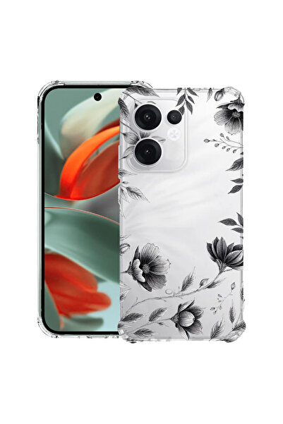 bestcase ®   Husă Antișoc pentru OPPO Reno15F / FS, Negru Floral, 3145726 AS ...