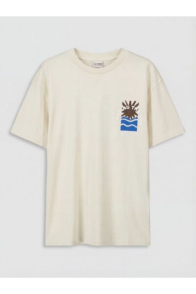LC Waikiki Crew Neck Printed Boy's T-Shirt